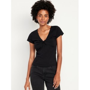Fitted Twist-Front Top Hot Deal