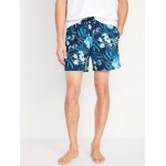 Printed Swim Trunks -- 5-inch inseam