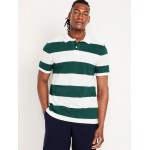 Classic Fit Striped Pique Polo Hot Deal