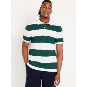 Classic Fit Striped Pique Polo Hot Deal