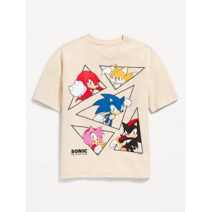 Sonic The Hedgehog Oversized Gender-Neutral Graphic T-Shirt for Kids
