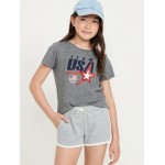 Short-Sleeve Team USA Graphic T-Shirt for Girls