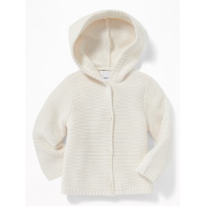 Hooded Textured-Knit Cardigan for Baby
