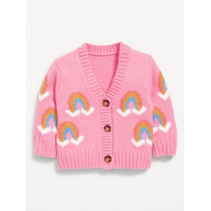 Printed Button-Front Cardigan Sweater for Baby