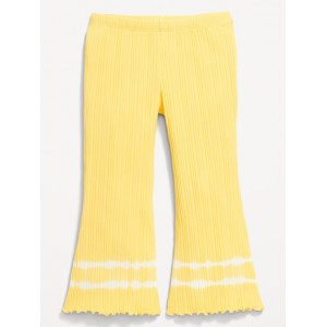 Textured Rib-Knit Flare Leggings for Toddler Girls