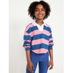 Collared Striped Pullover Top for Girls Hot Deal