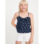 Printed Bow Tank Top for Girls