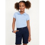 School Uniform Jersey Polo Shirt for Girls