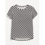 Softest Printed Short-Sleeve T-Shirt for Girls