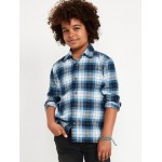 Long-Sleeve Flannel Pocket Shirt for Boys