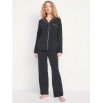 Knit Jersey Pajama Pant Set