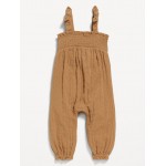 Smocked Tie-Knot Romper for Baby