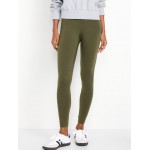 High-Waisted Jersey Ankle Leggings Hot Deal