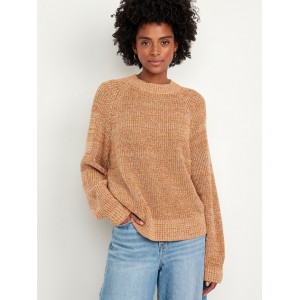 Shaker Stitch Crop Sweater