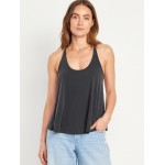 Rib-Knit Strappy Tank Top