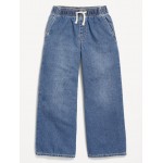 High-Waisted Baggy Wide-Leg Pull-On Jeans for Girls
