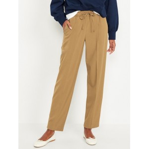 High-Waisted Pull-On Billie Straight Trouser