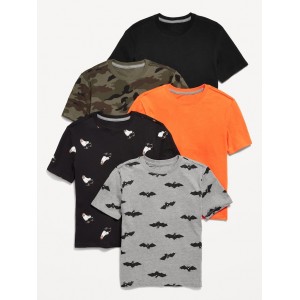 Softest Crew-Neck T-Shirt 5-Pack for Boys Hot Deal