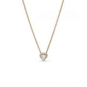 Elevated Heart Necklace - 14k