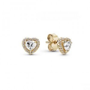 Elevated Heart Stud Earrings - 14k