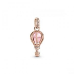 Sparkling Pink Hot Air Balloon Dangle Charm - Pandora Rose