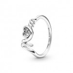 Mum Pave Heart Ring
