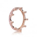 Pink Enchanted Crown Ring - PANDORA ROSE * RETIRED * FINAL SALE *