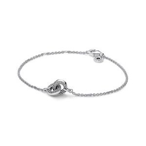 Pandora Signature Intertwined Pave Chain Bracelet * RETIRED * FINAL SALE *