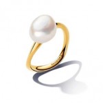 Baroque Treated Freshwater Cultured Pearl Ring - Pandora Shine
