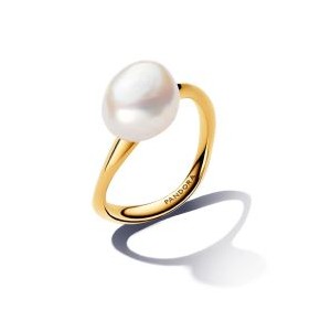 Baroque Treated Freshwater Cultured Pearl Ring - Pandora Shine