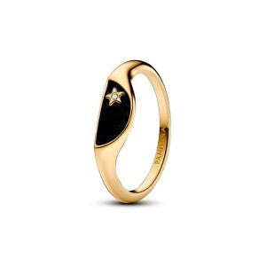Halved Enamel Signet Ring - Pandora ME - Pandora Shine