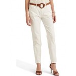 Stretch Chino Ankle Pants White