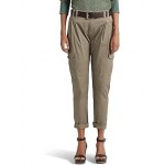 Petite Micro-Sanded Twill Cargo Pants Muted Moss