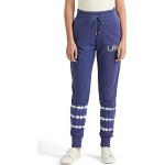 Tie-Dye French Terry Jogger Pants Soft Sapphire/White