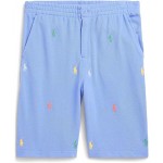 Polo Prepster Cotton Mesh Shorts (Big Kids) Lake Blue Multi