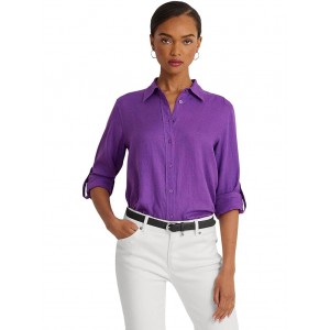 Linen Shirt Purple Jasper