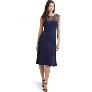 Georgette Sleeveless Cocktail Dress Refined Navy