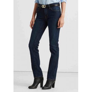 Petite Mid-Rise Straight Jeans