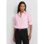 Womens Relaxed Fit Striped Broadcloth Shirt