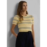 Fair Isle Cotton Linen Sweater