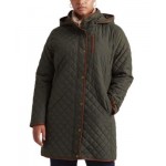 Womens Plus Size Quilted Coat