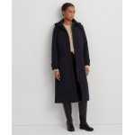 Womens Collared Quilted Coat