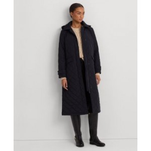 Womens Collared Quilted Coat