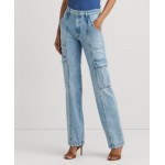 Womens Straight Cargo Jeans