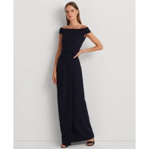 Womens Off-The-Shoulder Gown