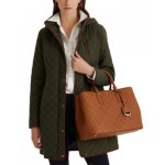 Womens Petite Quilted Coat