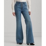 Womens High-Rise Flare Jeans