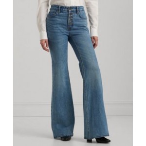 Womens High-Rise Flare Jeans