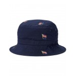 Polo Ralph Lauren Kids Flag Cotton Twill Bucket Hat (Big Kids)