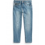 Polo Ralph Lauren Kids Tompkins Stretch Skinny Fit Jeans in Erly Wash (Toddler/Little Kids)
